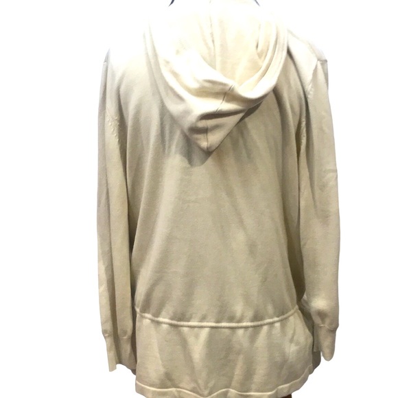 Faded Glory Beige V-Neck Pullover Hoodie Size XL (16/18) - Picture 4 of 5